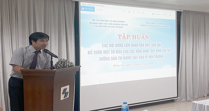 Khai giảng lớp tập huấn việc sửa đổi một số điều của các nghị định hướng dẫn thi hành Luật BVMT