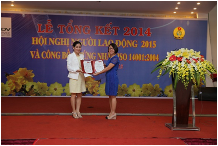 Công ty CP Dịch vụ Sonadezi đón nhận ISO 14001:2004 hình 3